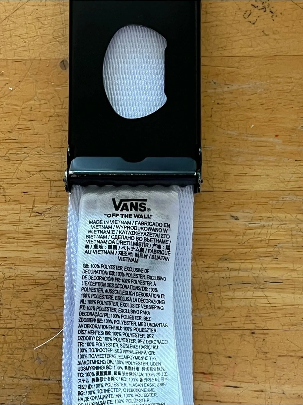 Vans belt bold